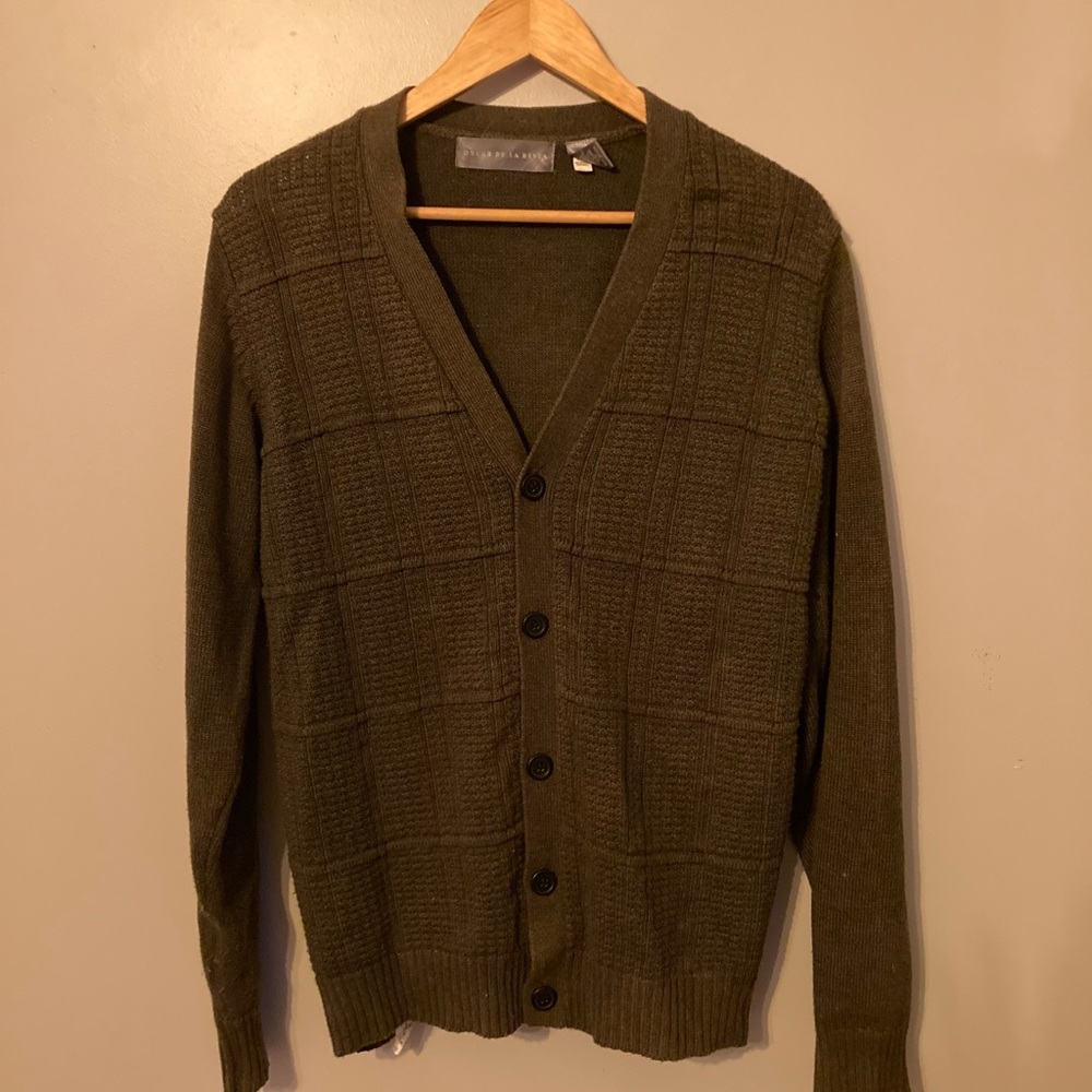 Olive green Oscar De La Renta Cardigan